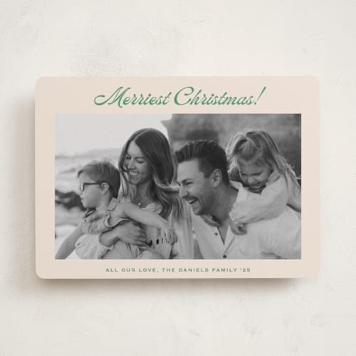 This is a lime photo christmas cards with standard by Carolyn MacLaren called having fun printing on recycled smooth signature in standard