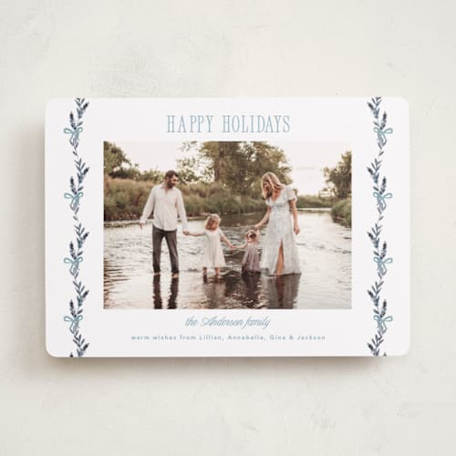 This is a jeans photo christmas cards with standard by Petra Kern called lillian printing on recycled smooth signature in standard