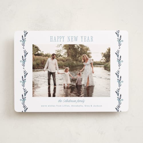 This is a jeans photo christmas cards with standard by Petra Kern called lillian printing on recycled smooth signature in standard