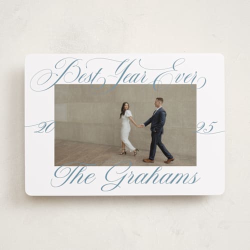 This is a frost photo christmas cards with standard by Alston Foster called ethereal printing on recycled smooth signature in standard