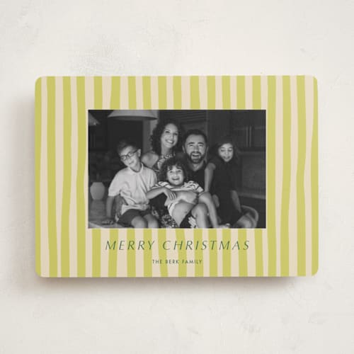 This is a halo holiday photo cards with standard by Alicia Schultz called soft ambience printing on recycled smooth signature in standard