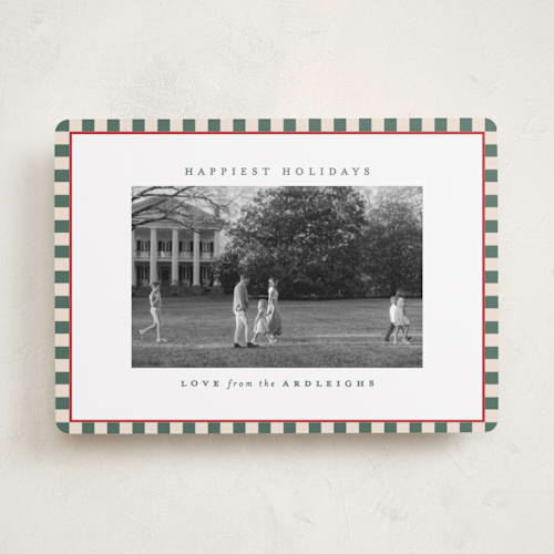 This is a spruce holiday photo cards with standard by Kristie Kern called the charleston printing on recycled smooth signature in standard