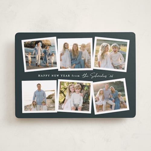 This is a lagoon holiday photo cards with standard by Jennifer Postorino called flicks printing on recycled smooth signature in standard