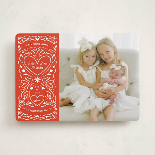 This is a ruby valentines day with standard by Becky Nimoy called hearts printing on recycled smooth signature in standard