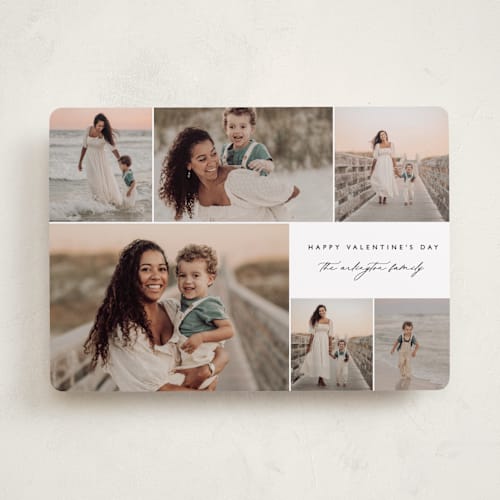 This is a snow valentines day with standard by Kelly Schmidt called serene surround printing on recycled smooth signature in standard