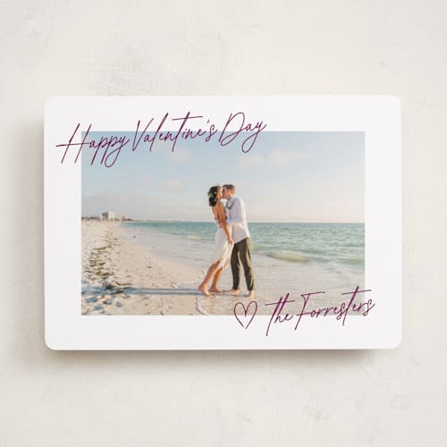 This is a orchid valentines day with standard by Ekko Studio called postal printing on recycled smooth signature in standard