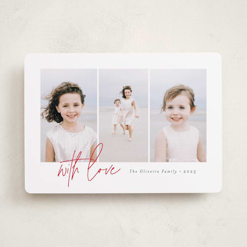 This is a strawberry valentines day with standard by Ana Sharpe called clarity printing on recycled smooth signature in standard