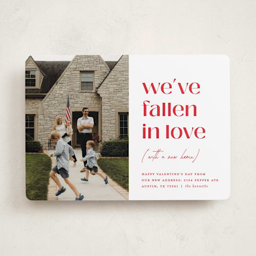 This is a cotton valentines day with standard by Erica Krystek called valentine move printing on recycled smooth signature in standard