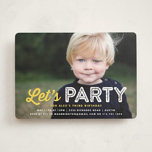 This is a sunshine kids birthday invitations with standard by Lauren Chism called just be printing on signature in standard