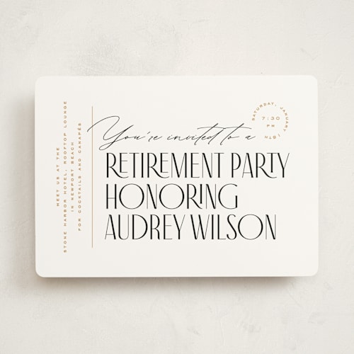 This is a snow party invitations with standard by Owl and Toad called on the side printing on signature in standard