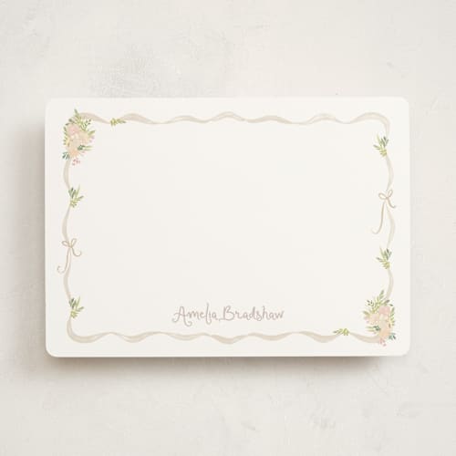 This is a kate personalized stationery thank you cards with standard by Creo Study called cottagecore printing on signature in 5x7