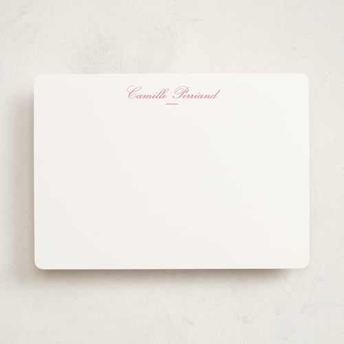 This is a peony personalized stationery thank you cards with standard by Megan Davis called winslow printing on signature in 5x7