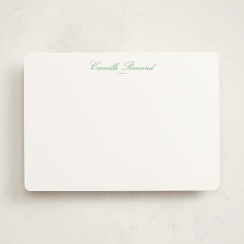 This is a clover personalized stationery thank you cards with standard by Megan Davis called winslow printing on signature in 5x7
