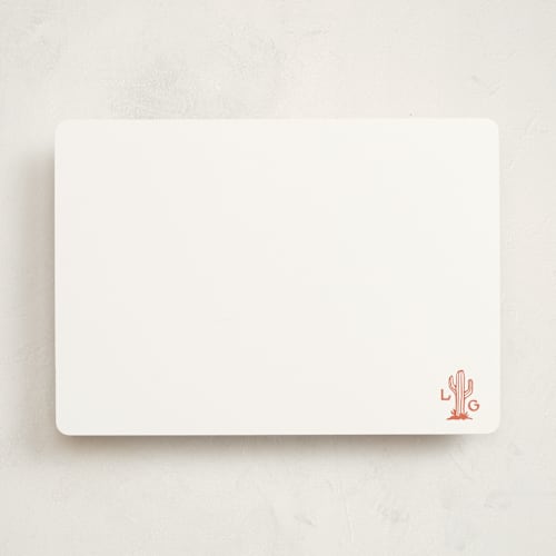 This is a sunset personalized stationery thank you cards with standard by Megan Davis called pearl snap printing on signature in 5x7