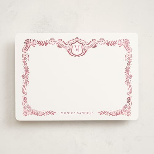 This is a cupcake personalized stationery thank you cards with standard by Petra Kern called fresco printing on signature in 5x7