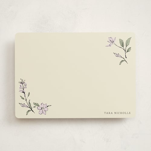 This is a orchid personalized stationery thank you cards with standard by RachelYaej called elegant floral stationery printing on signature in 5x7