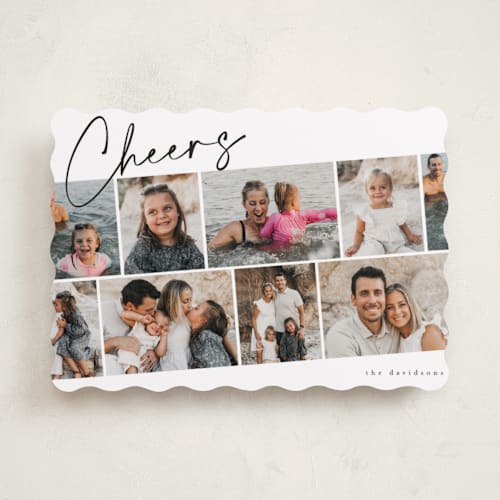 This is a snow new year photo cards with standard by Iveta Angelova called highlights printing on recycled smooth signature in standard