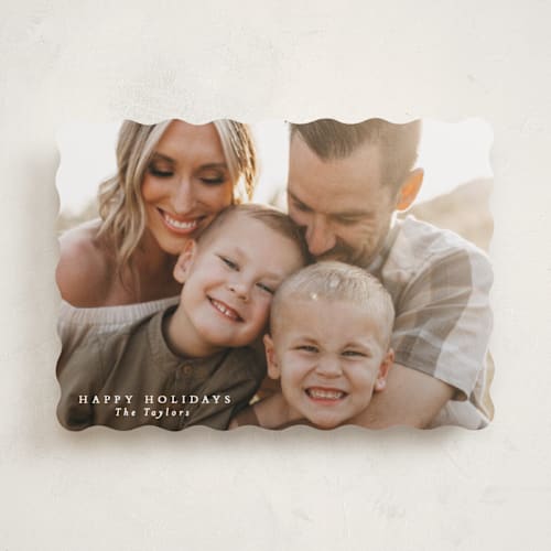 This is a cotton holiday photo cards with standard by Angela Thompson called simply printing on recycled smooth signature in standard