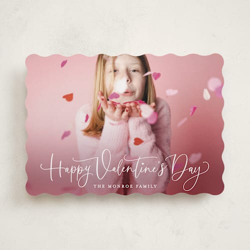 This is a white chocolate valentines day with standard by Hooray Creative called sweet script printing on recycled smooth signature in standard