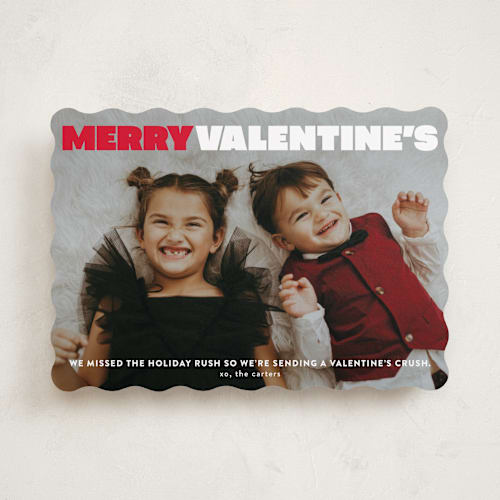 This is a rose valentines day with standard by Lori Wemple called merry valentine's printing on recycled smooth signature in standard