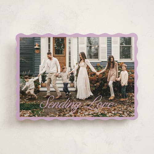 This is a lilac valentines day with standard by Pati Cascino called noelle printing on recycled smooth signature in standard