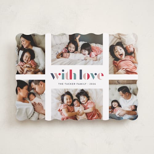 This is a marine valentines day with standard by Lauren Chism called bright hues printing on recycled smooth signature in standard