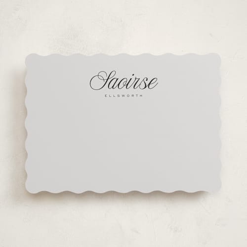 This is a frost personalized stationery thank you cards with standard by chocomocacino called fondente printing on signature in 5x7