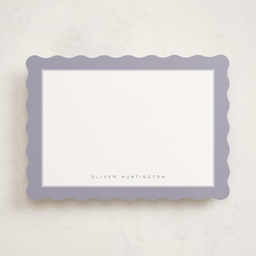 This is a iris personalized stationery thank you cards with standard by Nicoletta Savod called august printing on signature in 5x7