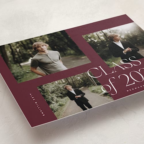 This is a celebrate graduation announcements with standard by Kelly Schmidt called troi printing on recycled smooth signature in grand