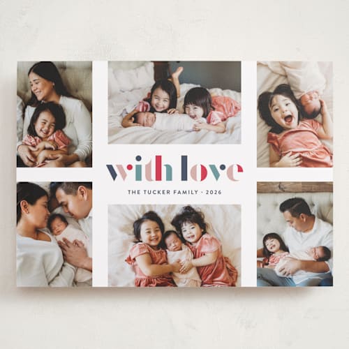 This is a marine valentines day with standard by Lauren Chism called bright hues printing on recycled smooth signature in grand