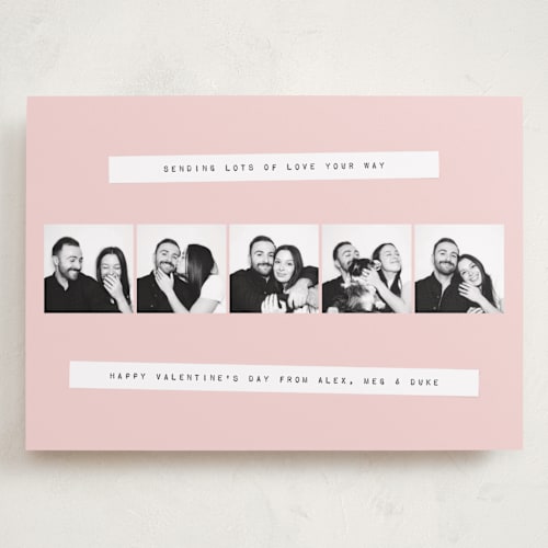 This is a rose valentines day with standard by Heather Schertzer called photo booth printing on recycled smooth signature in grand