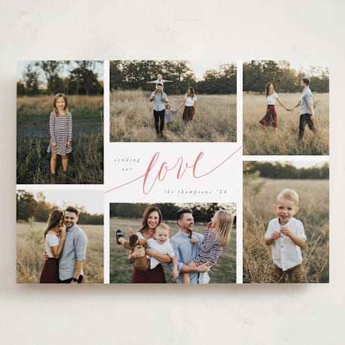 This is a blush valentines day with standard by Abi de Leon called fun times printing on recycled smooth signature in grand