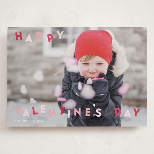 This is a cotton candy valentines day with standard by Yaling Hou Suzuki called dancing valentine printing on recycled smooth signature in grand