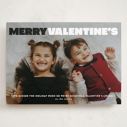 This is a licorice valentines day with standard by Lori Wemple called merry valentine's printing on recycled smooth signature in grand