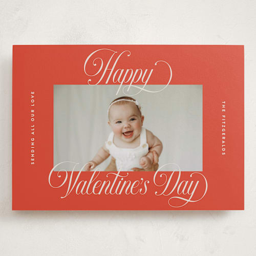 This is a apple valentines day with standard by Jackie Crawford called pretty script printing on recycled smooth signature in grand