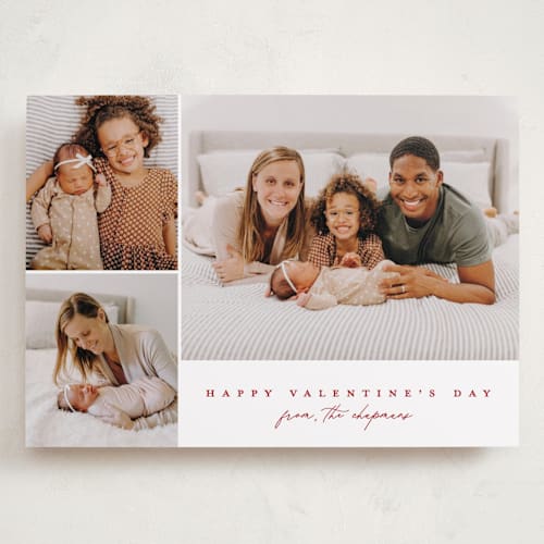 This is a poinsettia valentines day with standard by Brianne Larsen called simple three printing on recycled smooth signature in grand