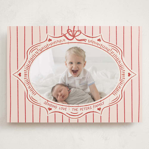 This is a apple valentines day with standard by Tamara Hilje called vintage frame printing on recycled smooth signature in grand