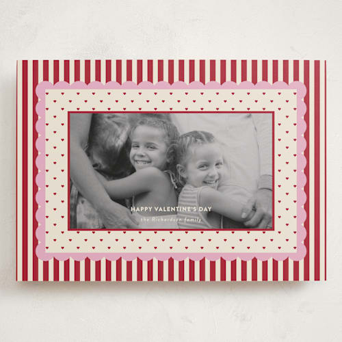 This is a cherry soda valentines day with standard by Ashlee Townsend called pattern on pattern printing on recycled smooth signature in grand