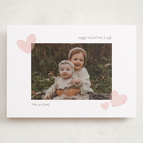 This is a winter rose valentines day with standard by Creo Study called painterly hearts printing on recycled smooth signature in grand