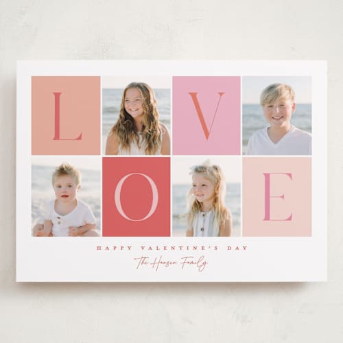 This is a candy hearts valentines day with standard by Robert and Stella called blocks of love printing on recycled smooth signature in grand