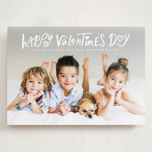 This is a lily valentines day with standard by Creo Study called playful valentine type printing on recycled smooth signature in grand