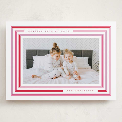 This is a cherry valentines day with standard by Kristie Kern called candy stripes printing on recycled smooth signature in grand