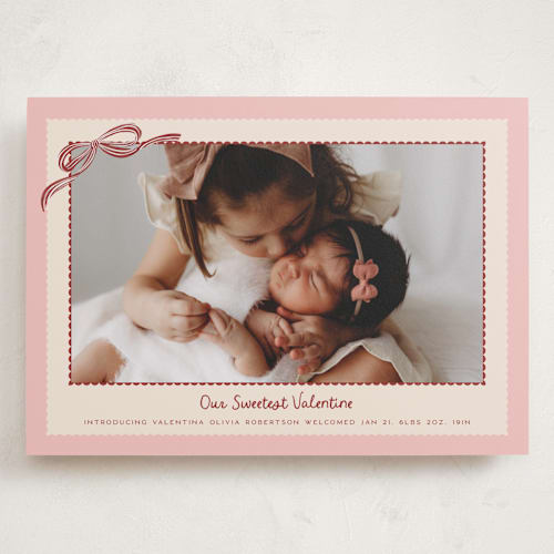 This is a rose valentines day with standard by Jenna Holcomb called our sweetest valentine printing on recycled smooth signature in grand