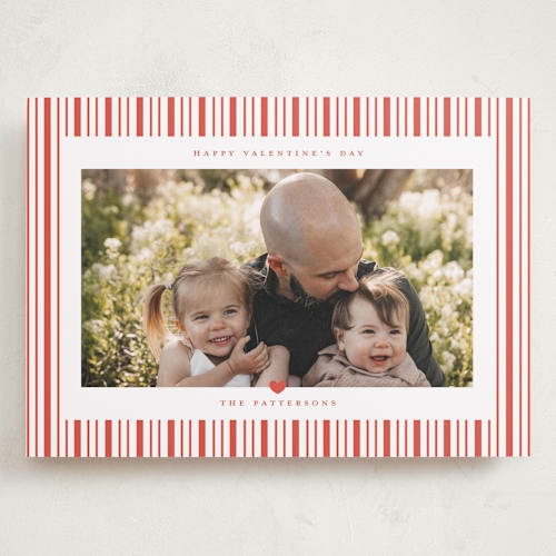 This is a cherry valentines day with standard by Jennifer Holbrook called heart and stripes printing on recycled smooth signature in grand