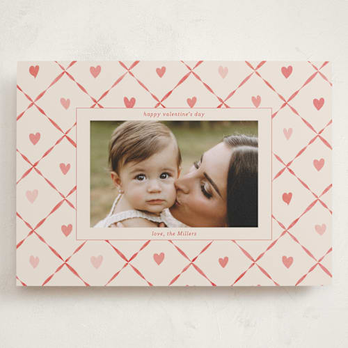 This is a sand valentines day with standard by Daisyworks Studio called lattice of love printing on recycled smooth signature in grand