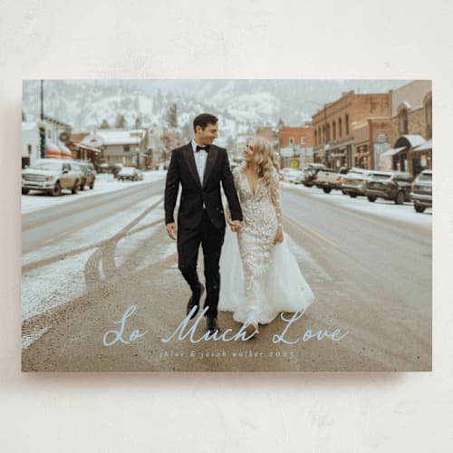 This is a frost valentines day with standard by Ashley Iwafuchi called winter greetings printing on recycled smooth signature in grand