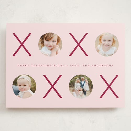 This is a merlot valentines day with standard by MC Designs called sending our xoxo printing on recycled smooth signature in grand