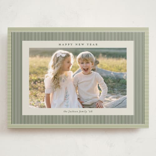 This is a spruce holiday photo cards with standard by Carolyn Nicks called chickadee printing on recycled smooth signature in grand