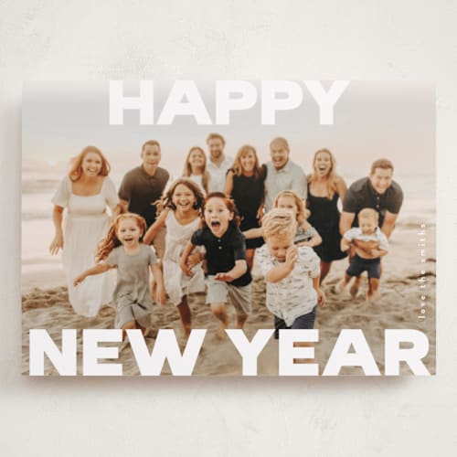 This is a snow holiday photo cards with standard by Kasia Labocki called bold printing on recycled smooth signature in grand