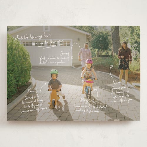 This is a snow holiday photo cards with standard by Kennedi Shaw called update printing on recycled smooth signature in grand